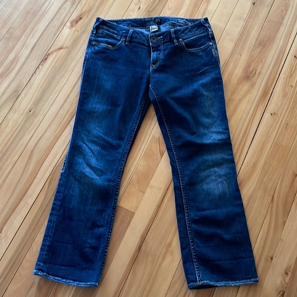 πππSILVER Jeans Santorini dark wash straight leg jeans πππ - Picture 1 of 6